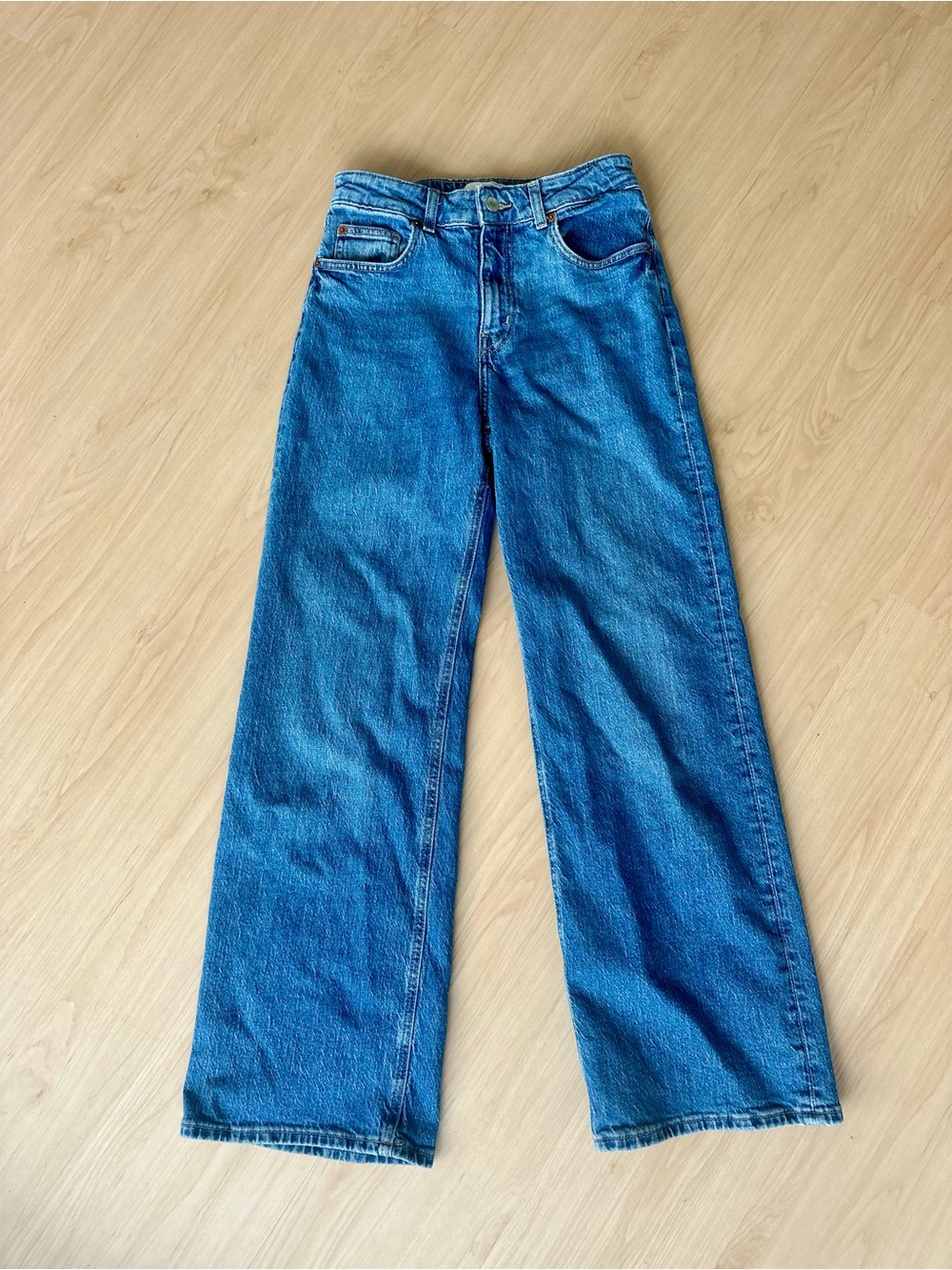 H&M High-Rise Wide-Leg Jeans